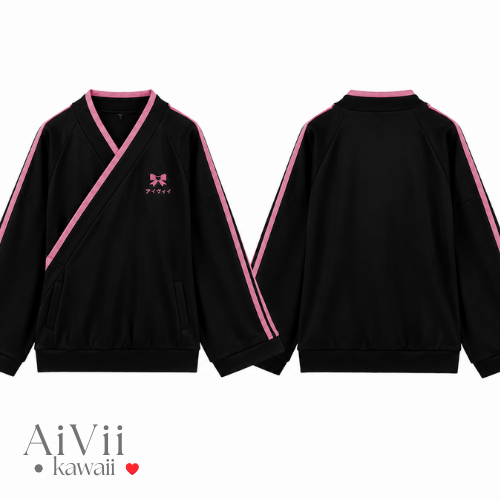 AiVii Kimono Track Jacket With Obi
