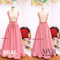 AiVii Mori Kei Suspender Maxi Skirt